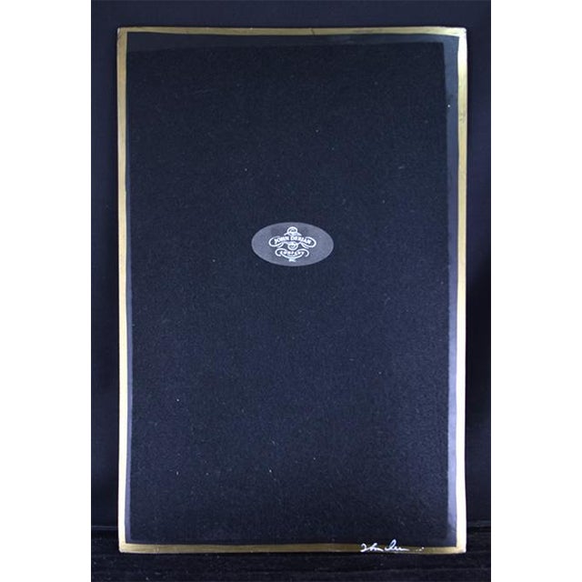 Early 21st Century John Derian Signed Bella Donna and Guernfey Lillies Glass Plates- a Pair For Sale - Image 5 of 8