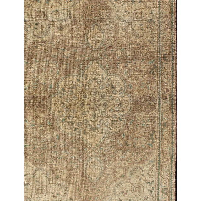 1950s Semi Vintage Tabriz Rug - 3′2″ × 4′10″ For Sale - Image 4 of 12