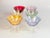 Vintage Chromatic Colored Champagne Glasses, Set of 6 For Sale - Image 15 of 16