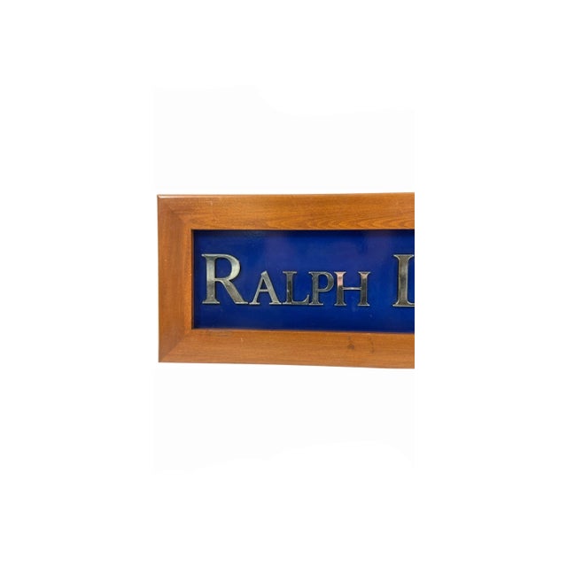 American Large Vintage Ralph Lauren Display Sign For Sale - Image 3 of 4