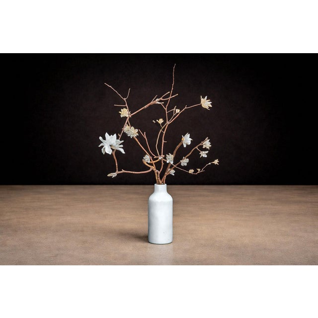 Contemporary Sculpture: Flower Vase & White Roses, Lauren Naomi, New York For Sale - Image 3 of 3