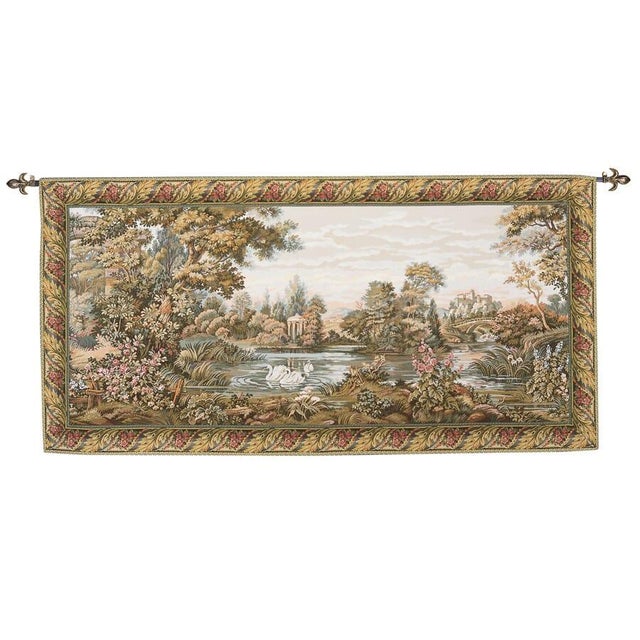 This beautiful tapestry is woven on a jacquard loom by skilled weavers, keeping alive the centuries old tradition of...