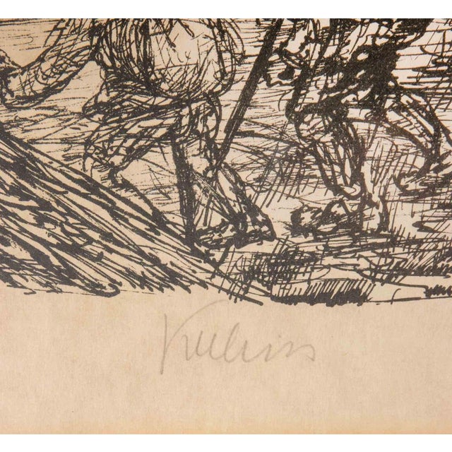 Modern Alfred Kubin, Transport in the Mountains, Lithograph, 1929 For Sale - Image 3 of 5