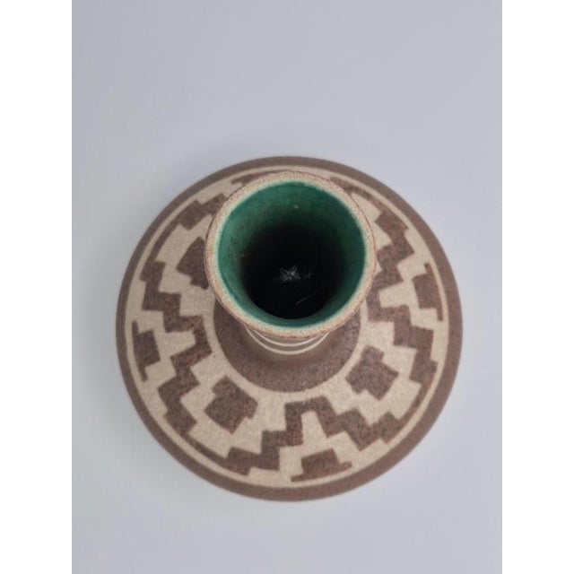 Ceramic Floor Vase with Geometric Pattern by Gmundner Austria, 1970s For Sale - Image 4 of 8