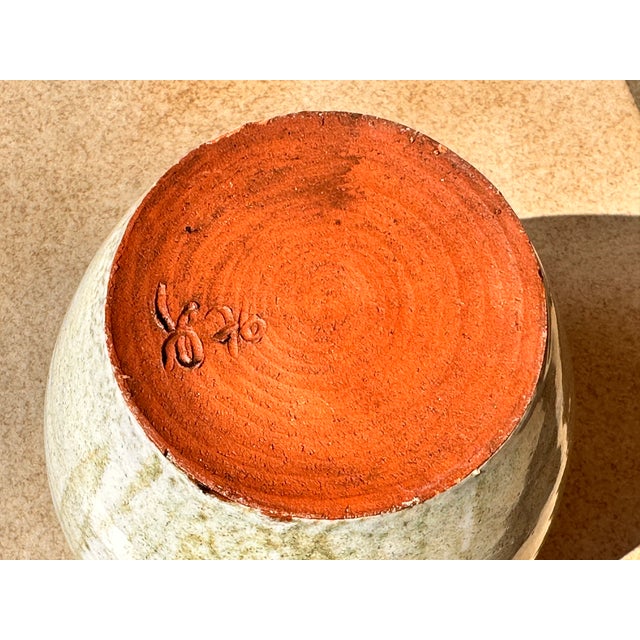Ceramic Green Gradient Studio Ceramic Vase, Germany, 1976 For Sale - Image 7 of 15