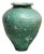 Antique Green Glazed Ceramic Amphora from Triana, Seville, 18th Century For Sale