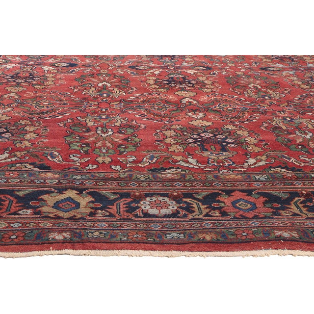 Oversized Antique Persian Mahal Rug - 10'09 X 18'09 For Sale - Image 4 of 9