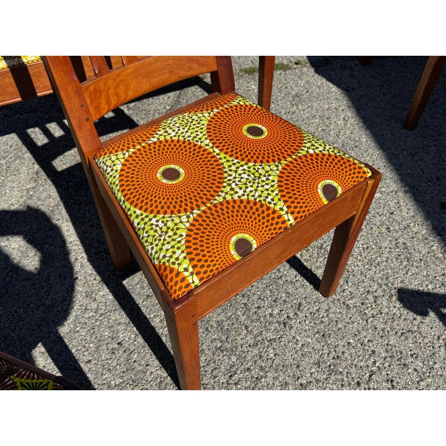 1980s Vintage Thomas Shackleton Lydia Dining Set, Large Table, Three Leaves, Six Chairs and a Bench For Sale - Image 5 of 12