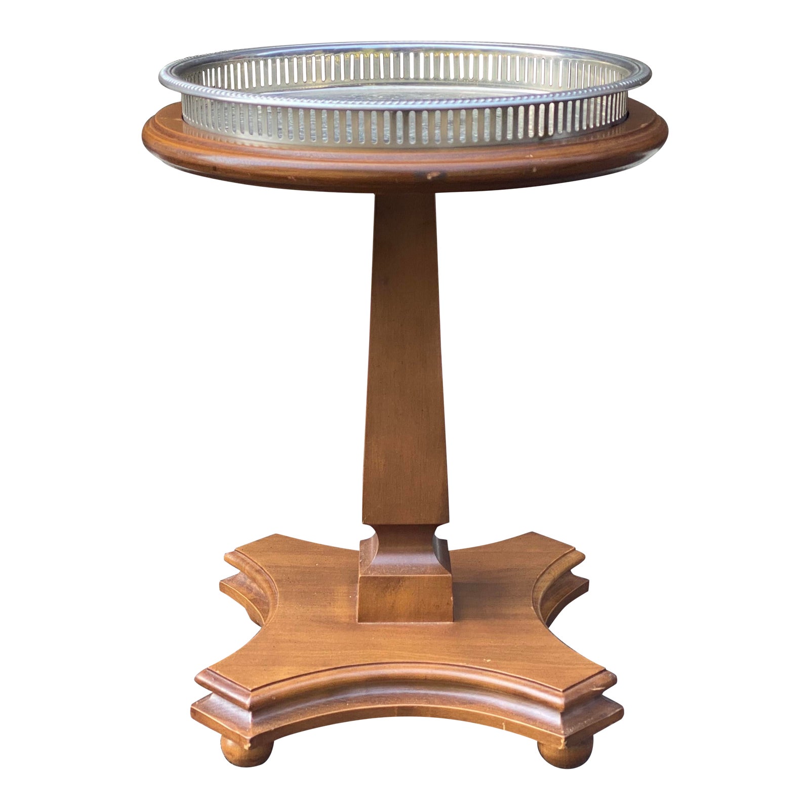 Vintage Chairside Drink Table Chairish