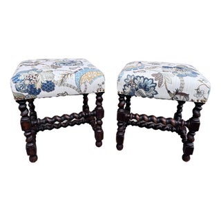 Newly Upholstered English Benches For Sale