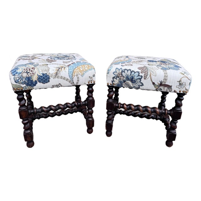 Newly Upholstered English Benches For Sale