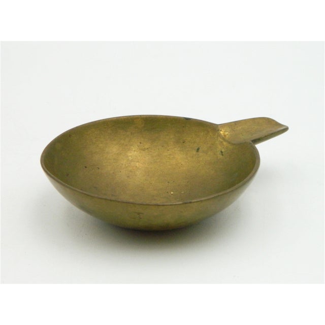 Metal Model 4082 Ashtray in Brass by Carl Auböck for Werkstätte Carl Auböck, Vienna, 1950s For Sale - Image 7 of 11