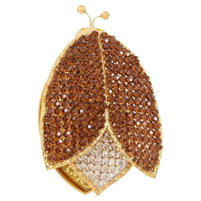 Ladybug Sconce Faceted Crystal Glass from Palwa, 1970s For Sale - Image 11 of 11