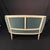 1940s Antique French Louis XVI Painted Carved Loveseat and Pair of Bergeres -Set of 3 For Sale - Image 5 of 10