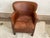 Vintage Distressed Brown Leather Club Chair For Sale In Raleigh - Image 6 of 17