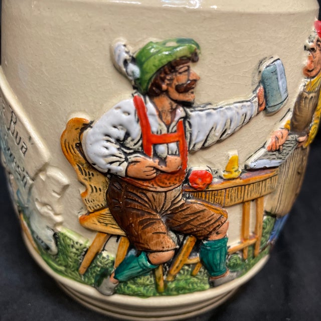 Ceramic Early 20th Century Small German Beer Stein For Sale - Image 7 of 9