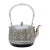 Made-to-Order Nambu Ironware “Peony” Natsume-Shaped Iron Kettle — Handcrafted, 400-Year Tradition For Sale
