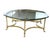Brass & Glass Coffee Table | Hollywood Regency Style, Hoof Foot Base For Sale - Image 10 of 18