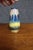Blue Art Pottery Drip Glaze Vase With Bronze Base, Signed Page For Sale - Image 8 of 9