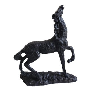 Mid-Century Brutalist Bronze Sculpture of a Horse For Sale