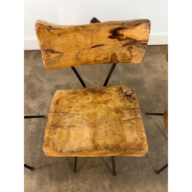 Mid 20th Century Set of Three Sculptural Brutalist Organic Mexican Modern Dining / Accent Chairs For Sale - Image 14 of 18