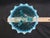 Blue 1905 Edwardian Northwood Leaf and Beads Blue Opalescent 7 Inch 3 Footed Bowl For Sale - Image 8 of 8