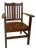 Antique Mission Oak Armchair or Dining Chair For Sale