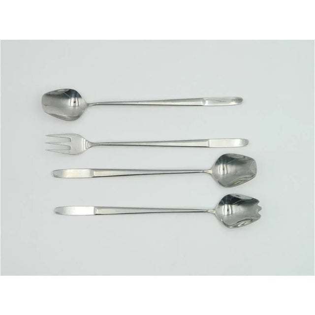 Stainless Steel Model 2070 Cutlery for Six by Helmut Alder for Amboss Austria, Set of 46 For Sale - Image 6 of 10