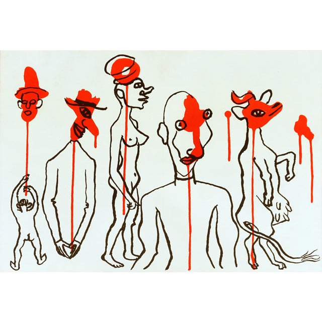 Vintage 1960s Alexander Calder Lithograph double page part of portfolio "Derriere le Miroir". Published by: Galerie...