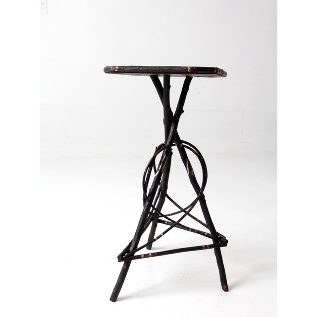 Wood Antique Adirondack Twig Table For Sale - Image 7 of 15