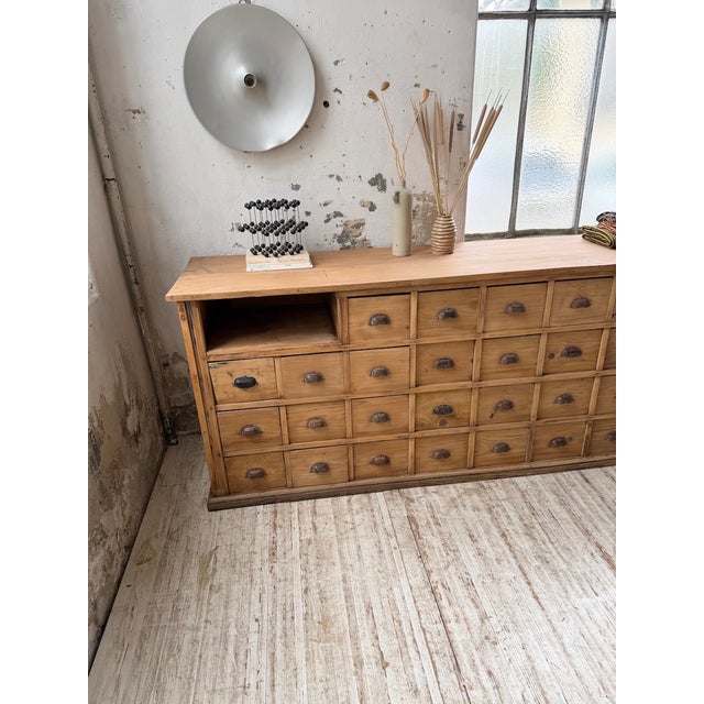 Pine Workshop Cabinet, 1950s For Sale - Image 11 of 18