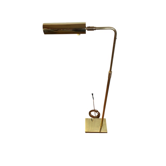 Vintage Koch and Lowy Brass Floor Lamp For Sale In Palm Springs - Image 6 of 6