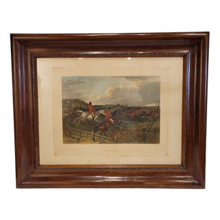 William J. Shayer, Full Cry, 1864, Engraving, Framed For Sale