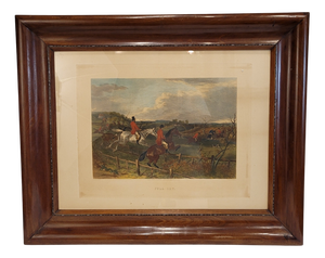 William J. Shayer, Full Cry, 1864, Engraving, Framed