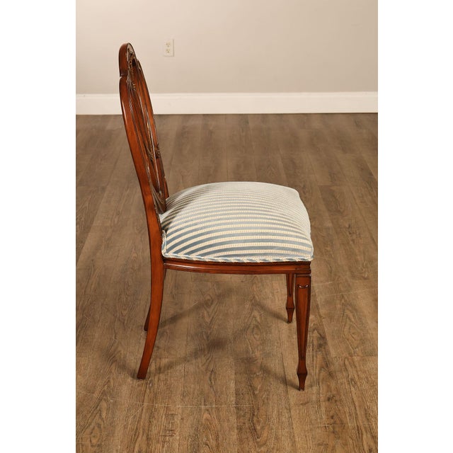 Hepplewhite Style Quality Set of Four Shield Back Dining Chairs For Sale - Image 16 of 18