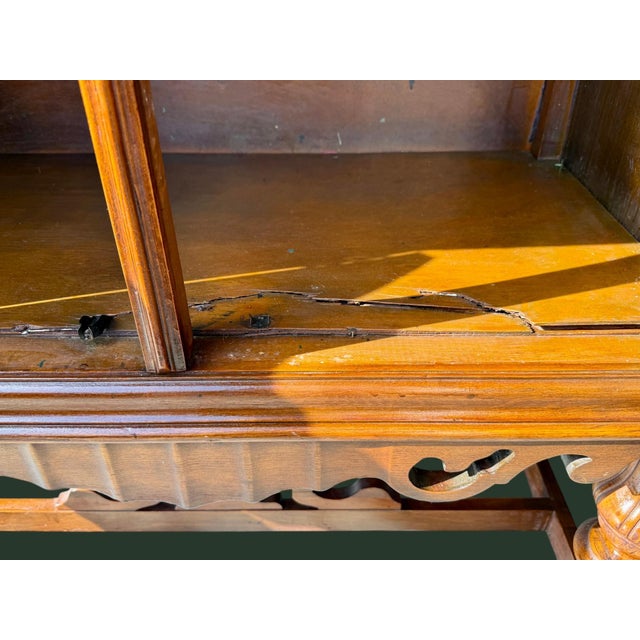 Antique Jacobean Revival Cabinet Sideboard Server Bar-Storage Buffet-Tudor-Entry For Sale - Image 12 of 12