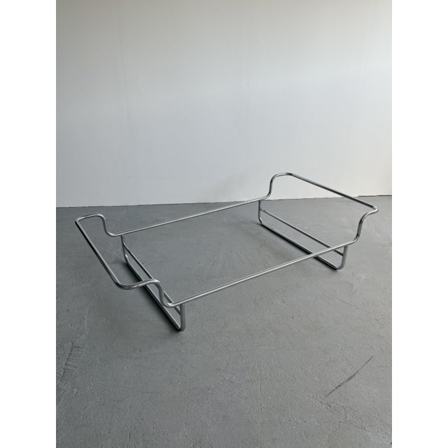 Mid-Century Modern Vintage Swedish Chrome Bed Frame by Bruno Mathsson, 1970s For Sale - Image 3 of 5