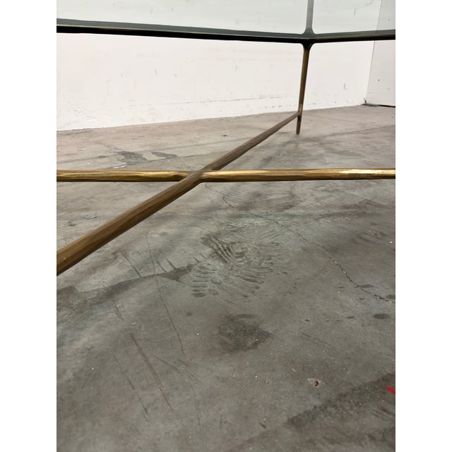 Rh Modern Thaddeus Glass Rectangular Coffee Table For Sale - Image 9 of 9