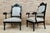 Alphonsine Living Room Set in Ebonized Wood, 1900s, Set of 3 For Sale - Image 6 of 18
