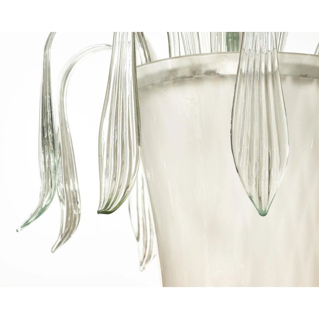 Spectacular Italian Murano hand blown glass chandelier from Venice; Italy. This piece has been newly wired to US standards.