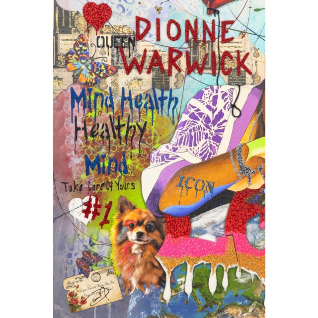 Early 21st Century Marcus Glenn One Heart Can Change the World Signed Dionne Warwick Giclee Canvas For Sale - Image 5 of 8