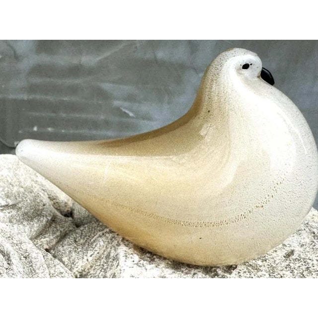 Venice Pigeon Figurine in Golden Glass from Barovier & Toso, 1950s For Sale - Image 13 of 18