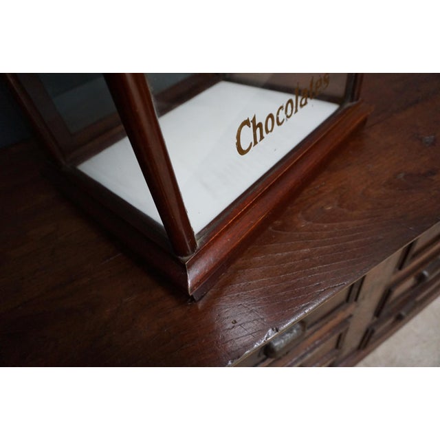 Wood Antique Cadbury’s Chocolate Mahogany Display Cabinet, 1900s For Sale - Image 7 of 11