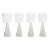 Viterbo Wine White Wine Glasses - Smoke, Set of 4 For Sale