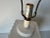 White 1980's Postmodern White Ceramic Glazed Table Lamp For Sale - Image 8 of 11