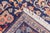 Navy Blue Semi-Antique Hand-Knotted Persian Kashan Rug 4'5" X 6'7" For Sale - Image 8 of 9