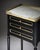 Pair of French Louis XVI Style Ebonized, Brass and Marble Side Tables For Sale In Austin - Image 6 of 9