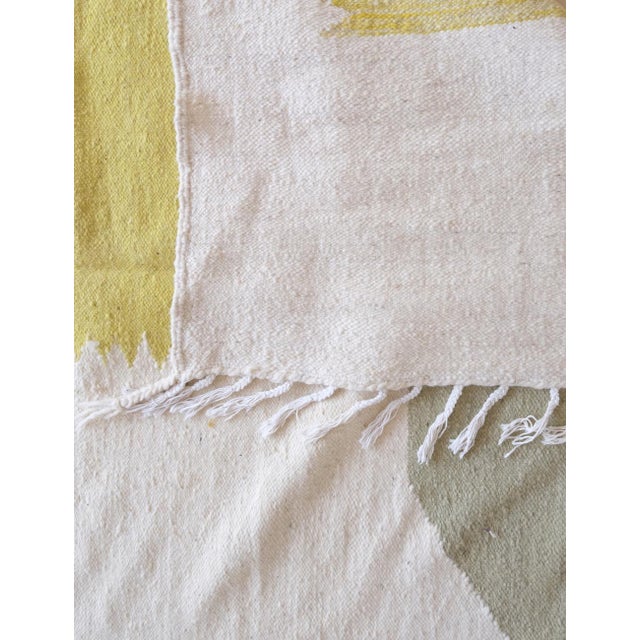 White Moroccan Kilim Zanafi Rug - 10.1 X 6.3 Ft For Sale - Image 8 of 9