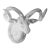 Silver Bull Head Wall Mount For Sale