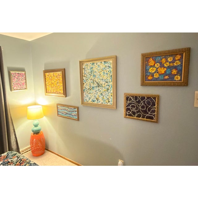 Vintage Mid-Century Abstract Expressionist Gallery Wall Collection by Lee Studio - Complete 12 Pieces For Sale - Image 11 of 12